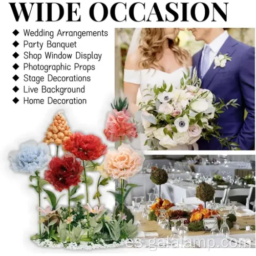 Encantadora decoración floral de peonía rosa con luz